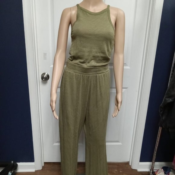 WIDE LEG SLEEVELESS JUMPSUIT - Picture 2 of 5